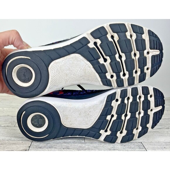 Under Armour Threadborne Fortis 3 Running Shoes Women's 9 Black Purple 1295768 - Picture 9 of 10